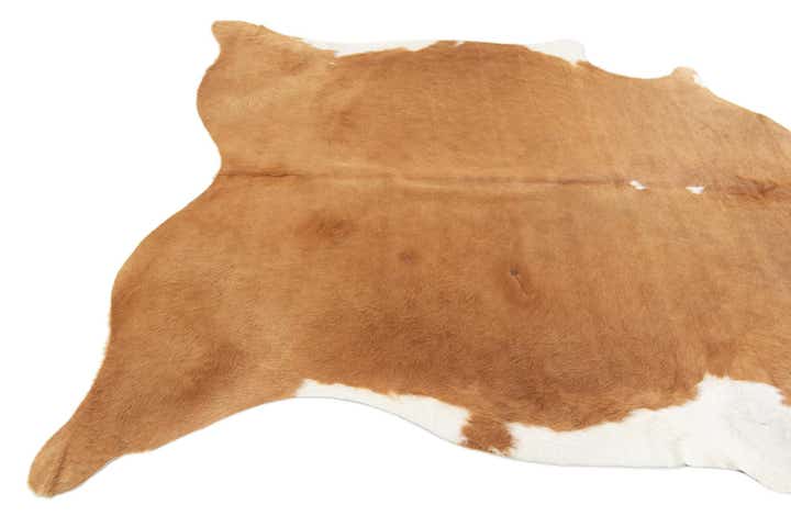 6' 5 x 6' 7 Cowhide Leather Square Rug