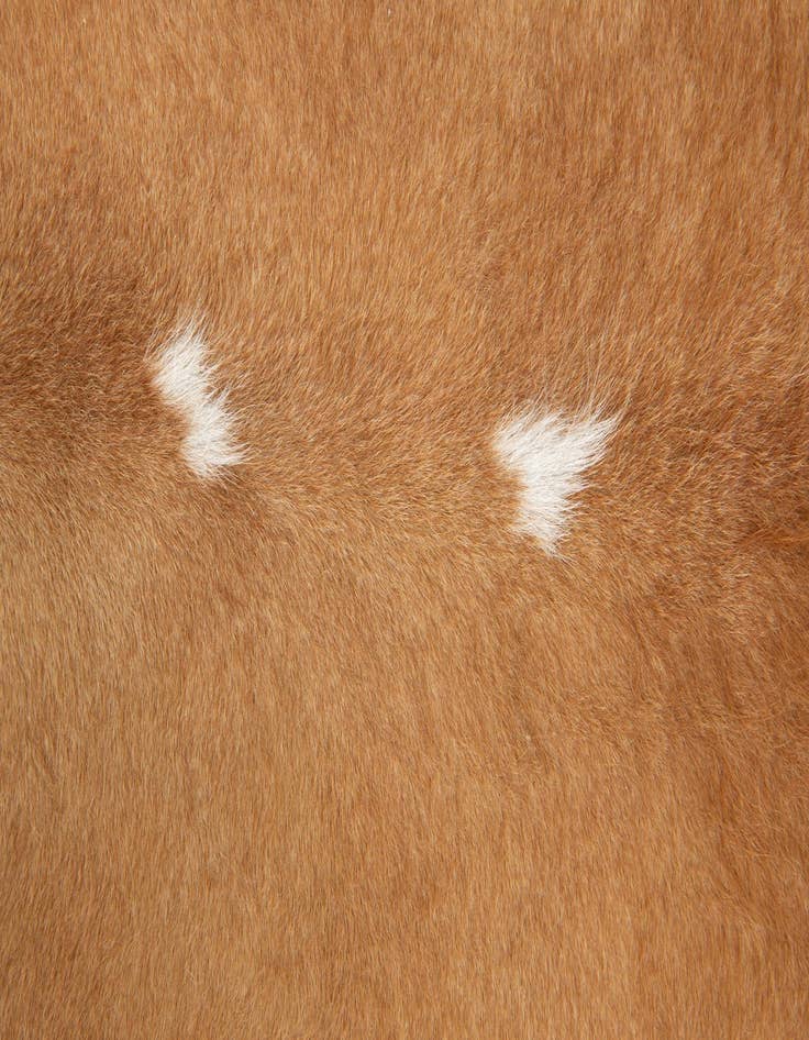 Detail image of 6' 5 x 6' 7 Cowhide Leather Square Rug