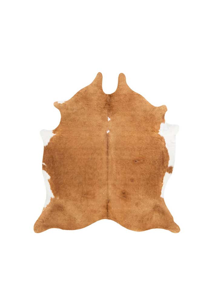 6' 5 x 6' 7 Cowhide Leather Square Rug
