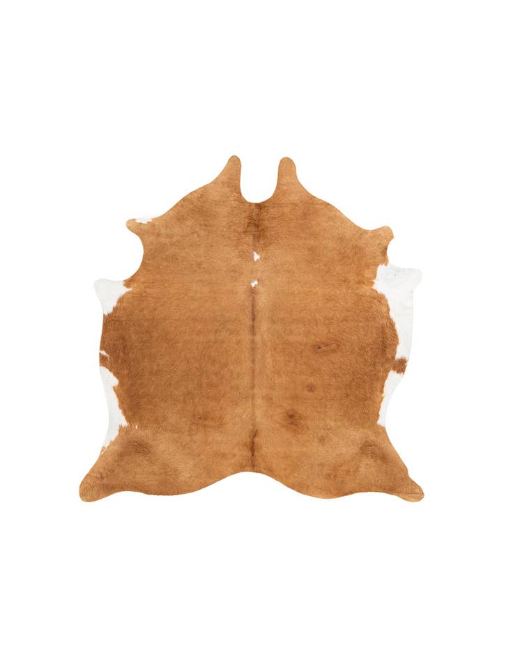 Detail image of 6' 5 x 6' 7 Cowhide Leather Square Rug