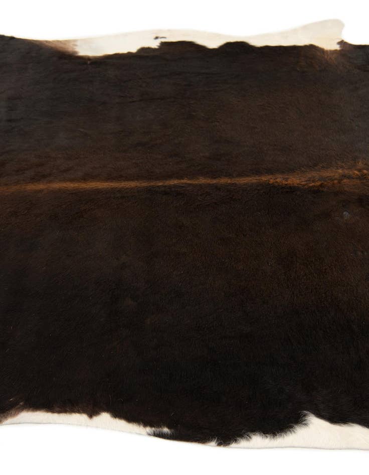 Detail image of 6' 1 x 6' 8 Cowhide Leather Square Rug