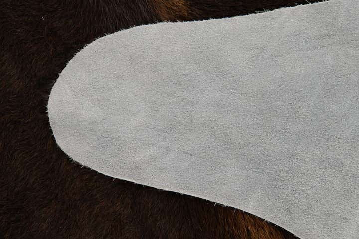 6' 1 x 6' 8 Cowhide Leather Square Rug