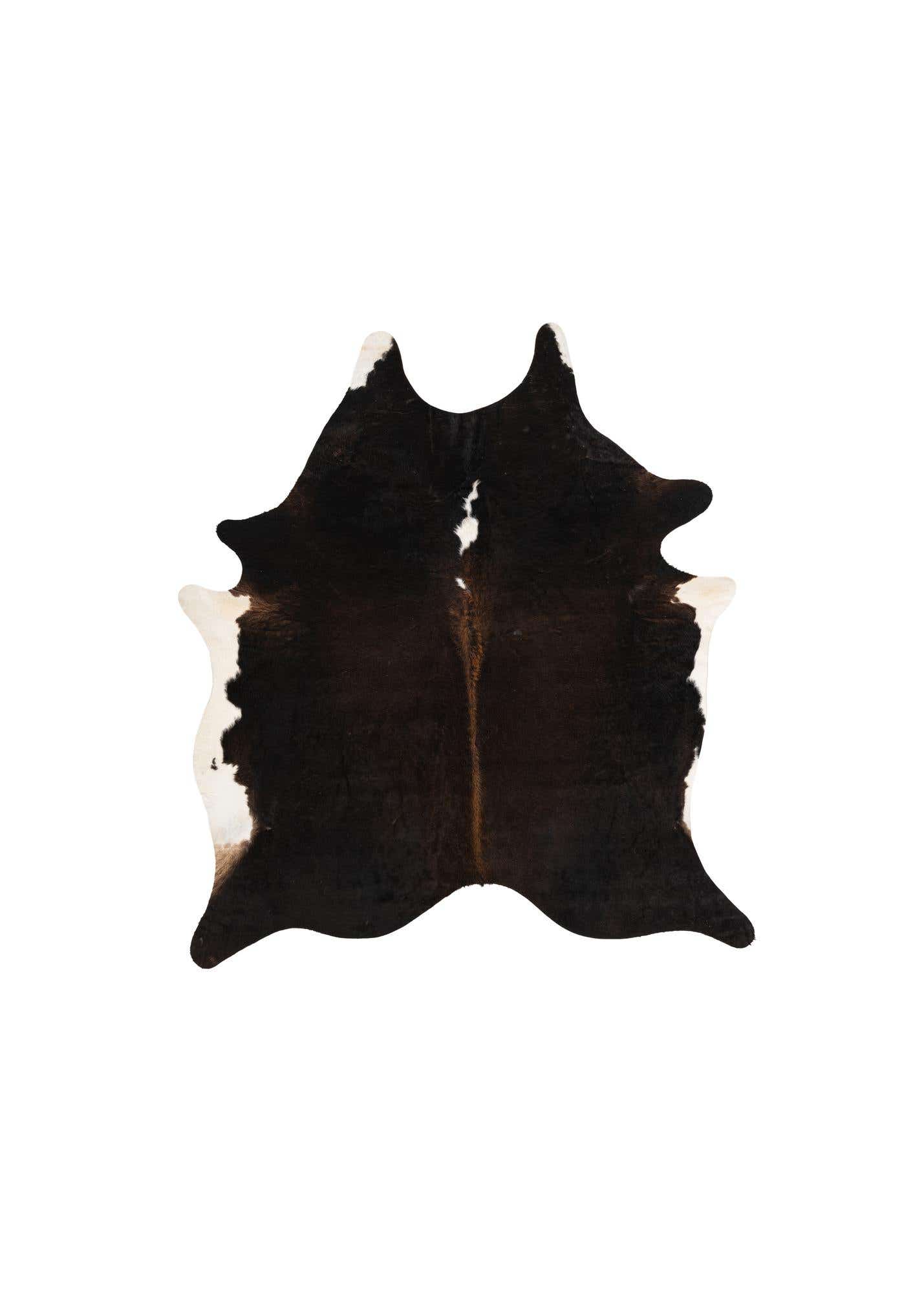 6' 1 x 6' 8 Cowhide Leather Square Rug