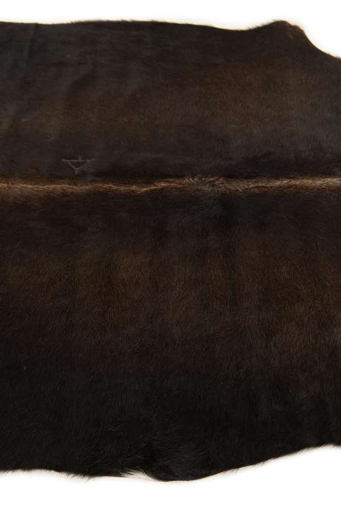 5' 3 x 5' 10 Cowhide Leather Square Rug