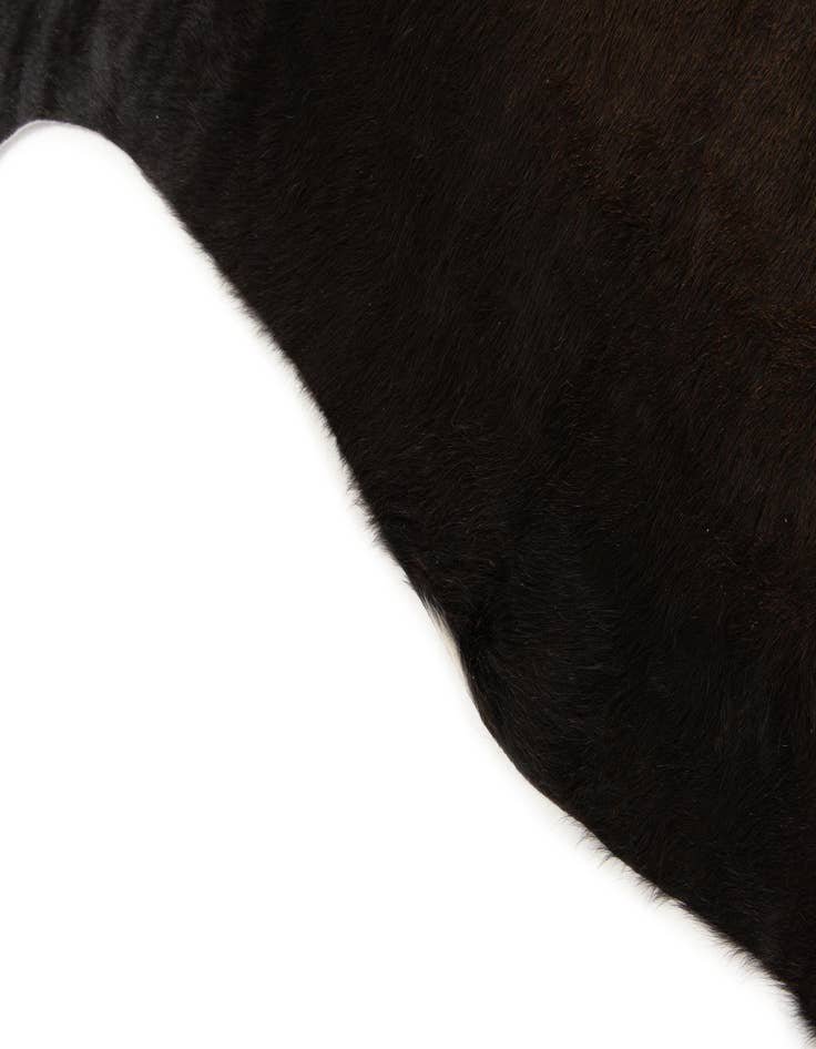 Detail image of 5' 3 x 5' 10 Cowhide Leather Square Rug