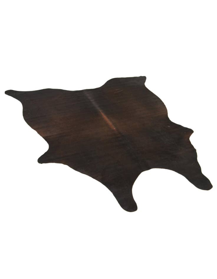 Detail image of 5' 5 x 5' 9 Cowhide Leather Square Rug