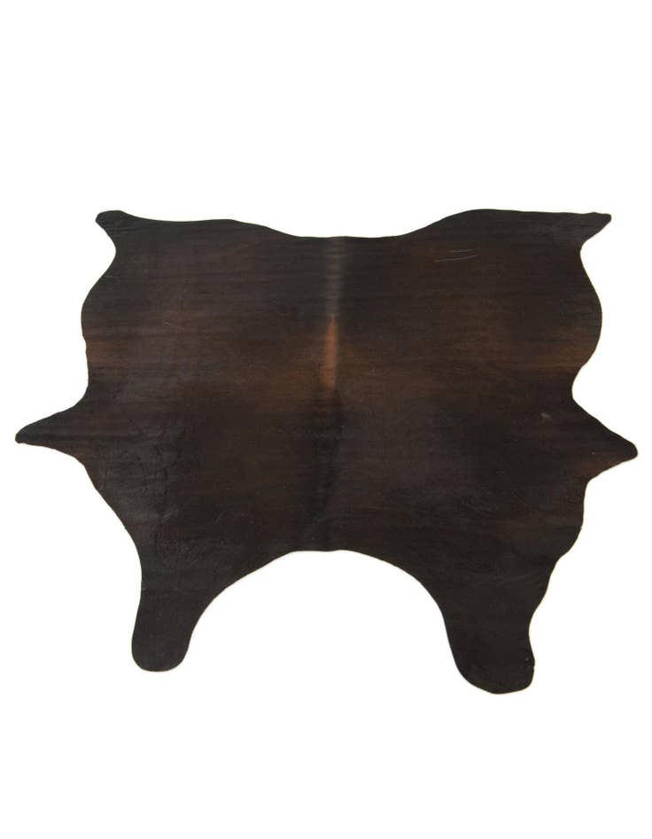 Detail image of 5' 5 x 5' 9 Cowhide Leather Square Rug