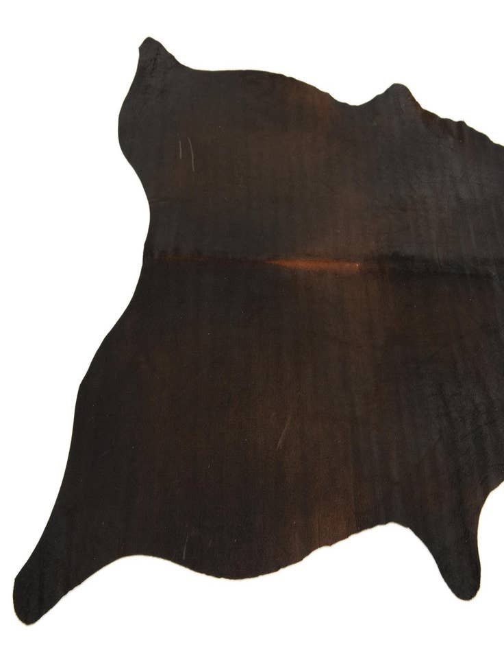 Detail image of 5' 5 x 5' 9 Cowhide Leather Square Rug