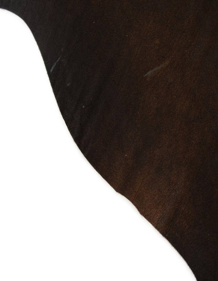 Detail image of 5' 5 x 5' 9 Cowhide Leather Square Rug