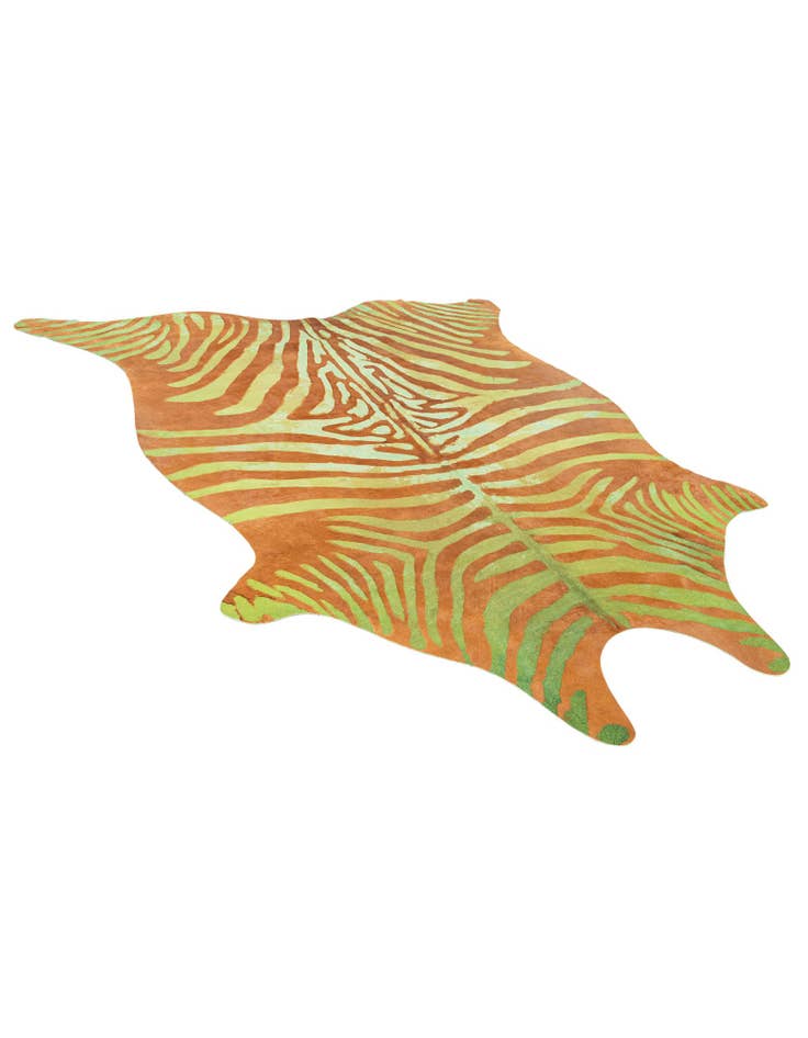 Detail image of 6' 8 x 7' 6 Cowhide Leather Square Rug