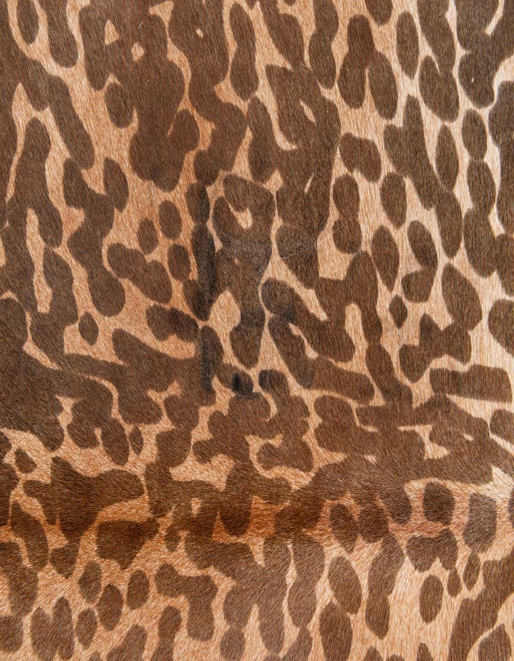 Detail image of 6' 5 x 7' Cowhide Leather Square Rug