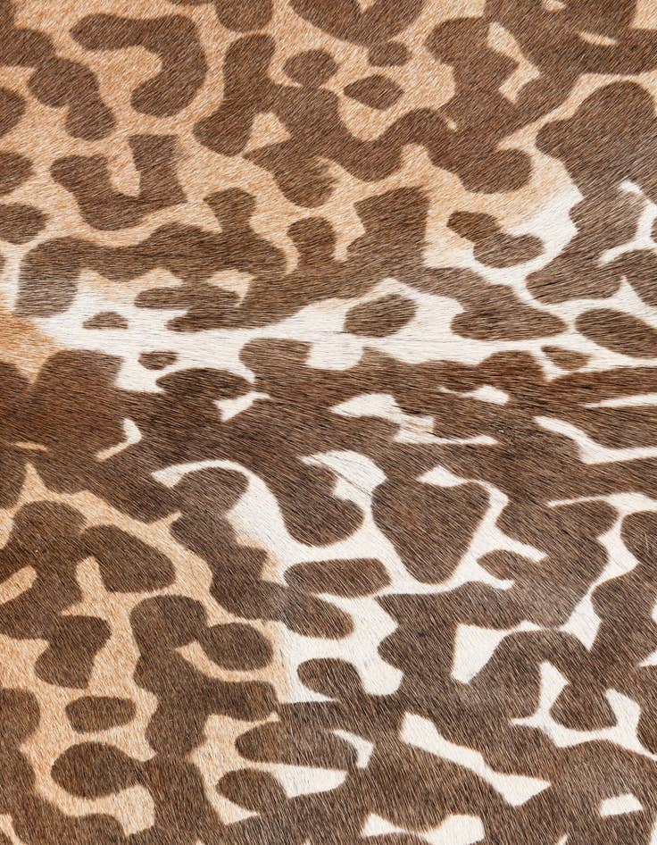 Detail image of 6' 5 x 7' Cowhide Leather Square Rug
