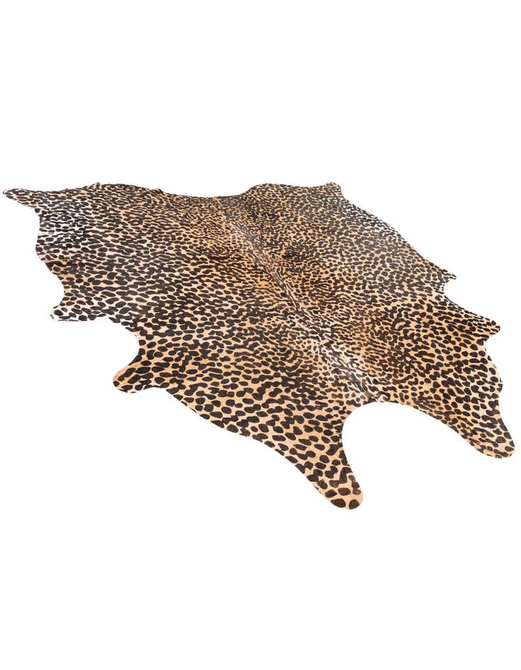 Detail image of 6' 2 x 6' 8 Cowhide Leather Square Rug