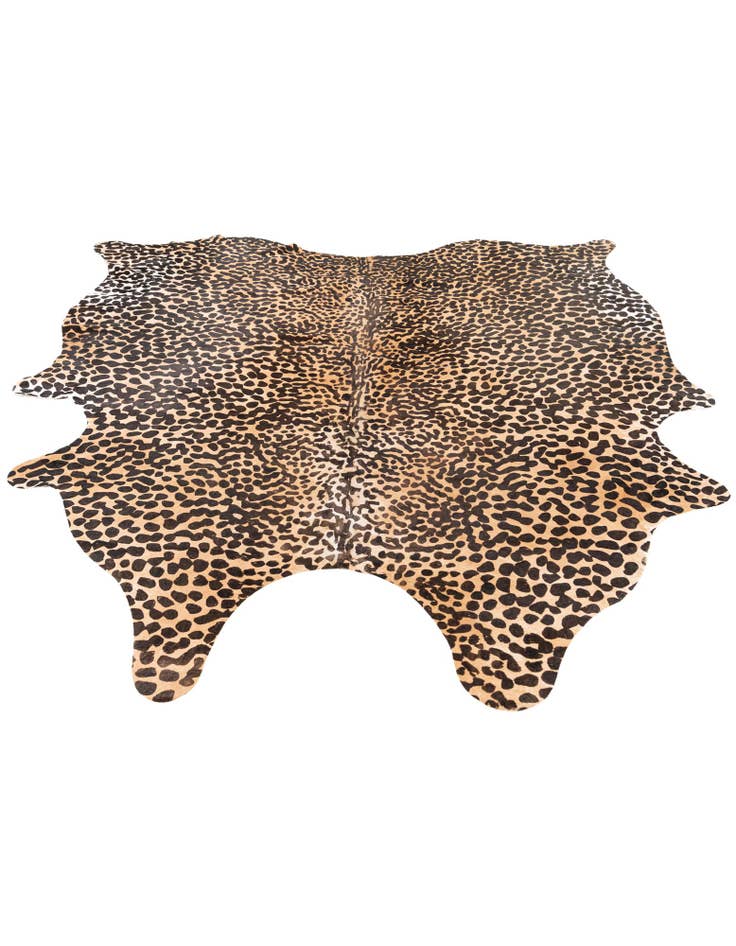 Detail image of 6' 2 x 6' 8 Cowhide Leather Square Rug