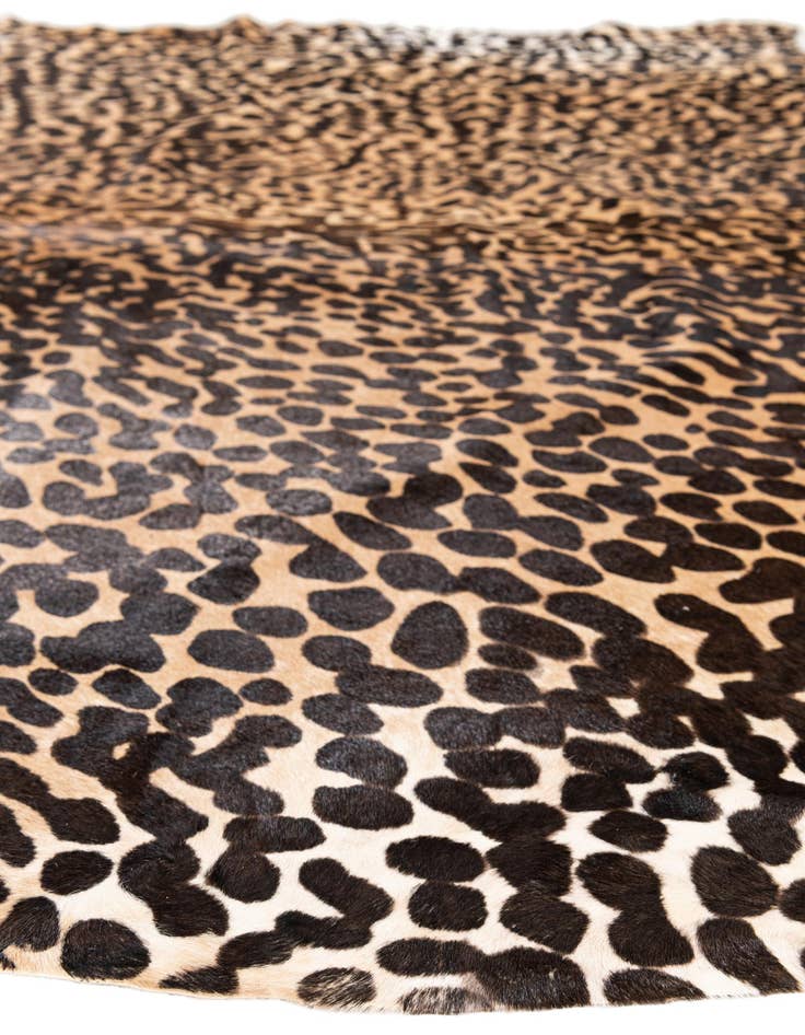 Detail image of 6' 2 x 6' 8 Cowhide Leather Square Rug