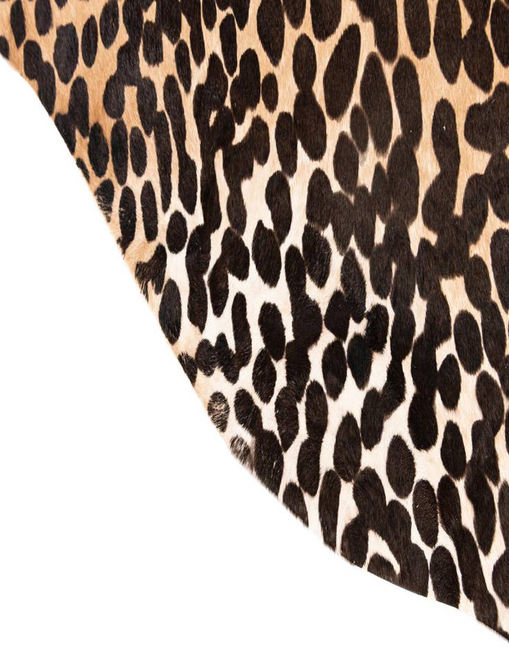 Detail image of 6' 2 x 6' 8 Cowhide Leather Square Rug