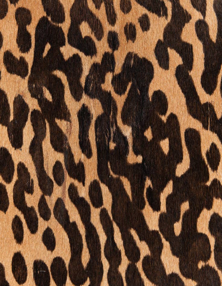Detail image of 6' 2 x 6' 8 Cowhide Leather Square Rug
