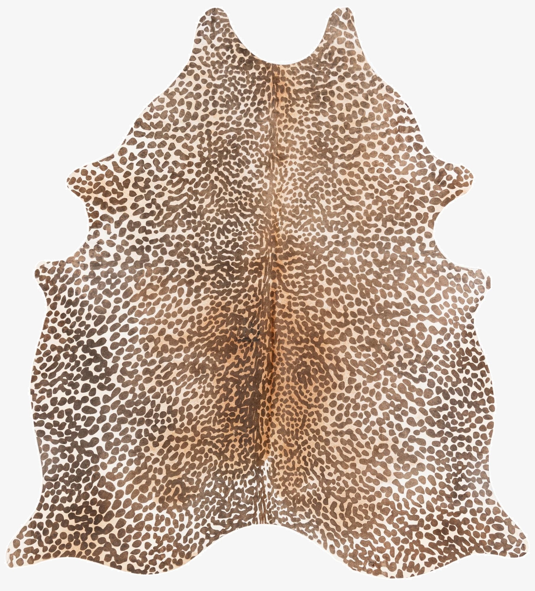 6' 5 x 7' Cowhide Leather Square Rug