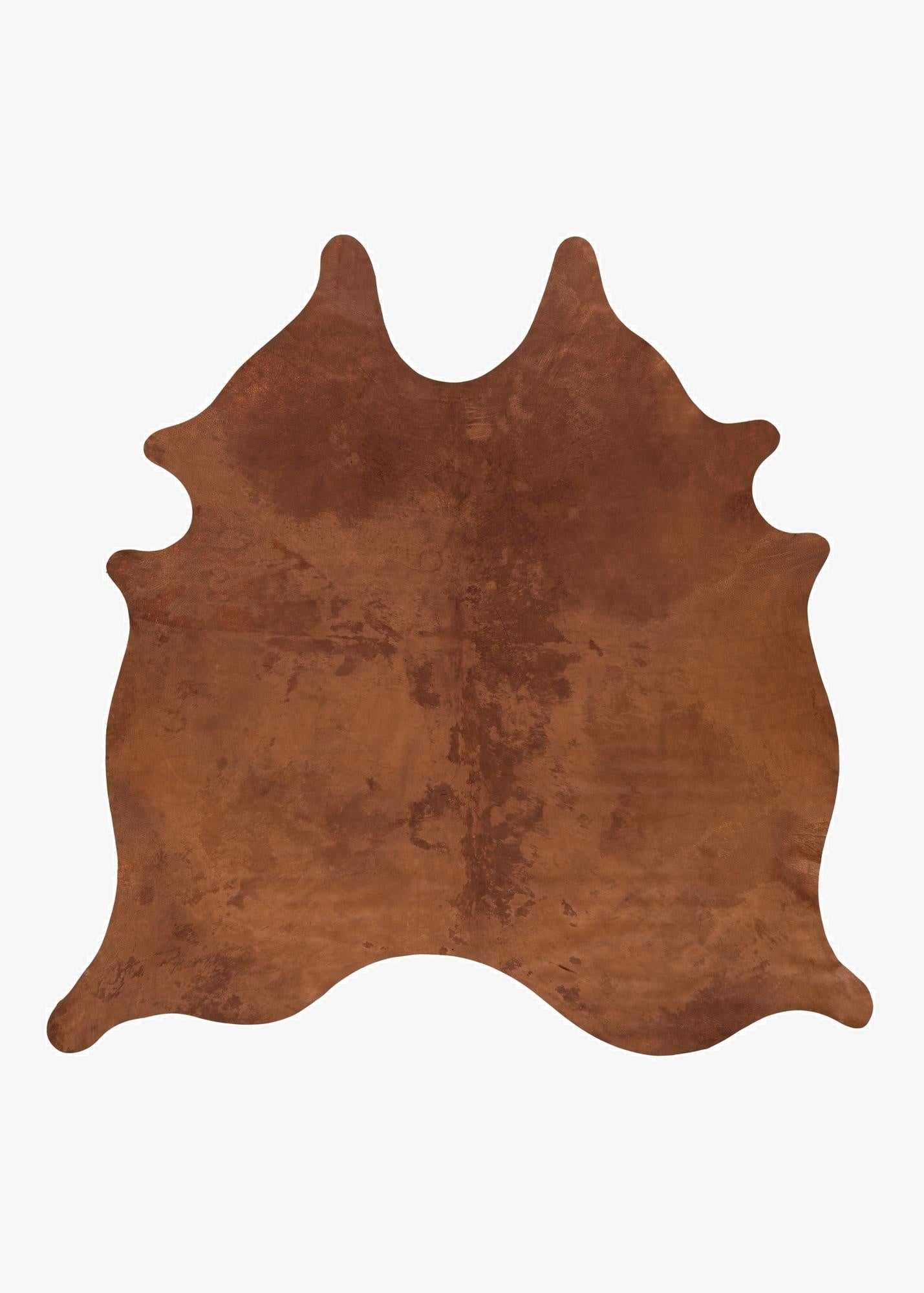 6' 8 x 6' 8 Cowhide Leather Square Rug