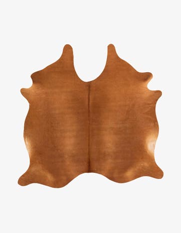 6' 1 x 6' 5 Cowhide Leather Square Rug