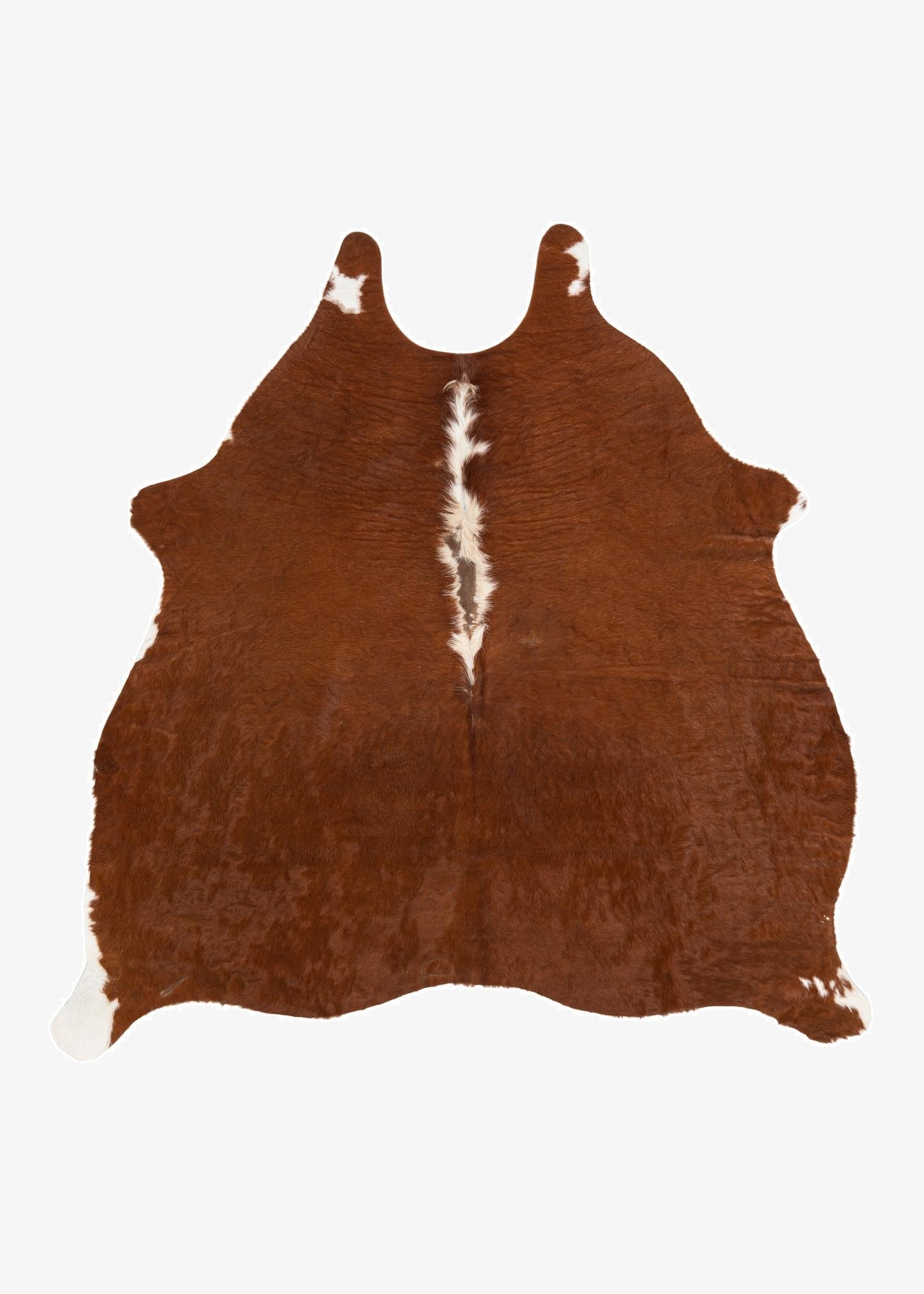 5' 2 x 5' 4 Cowhide Leather Square Rug