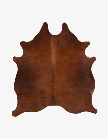 6' 6 x 6' 11 Cowhide Leather Square Rug