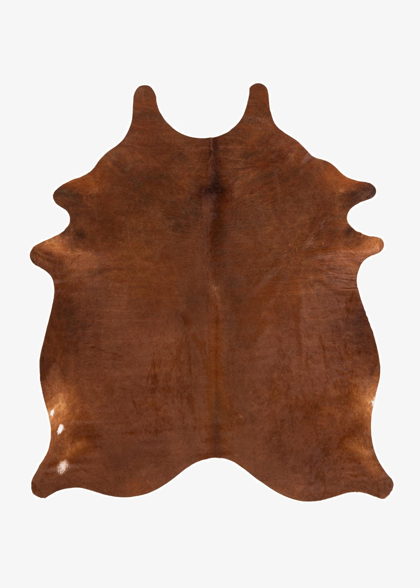 6' 5 x 7' 3 Cowhide Leather Square Rug