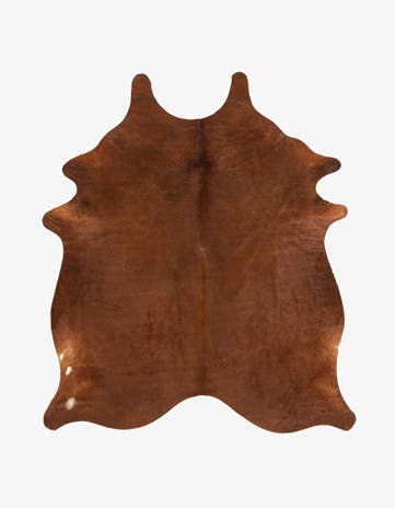 6' 5 x 7' 3 Cowhide Leather Square Rug
