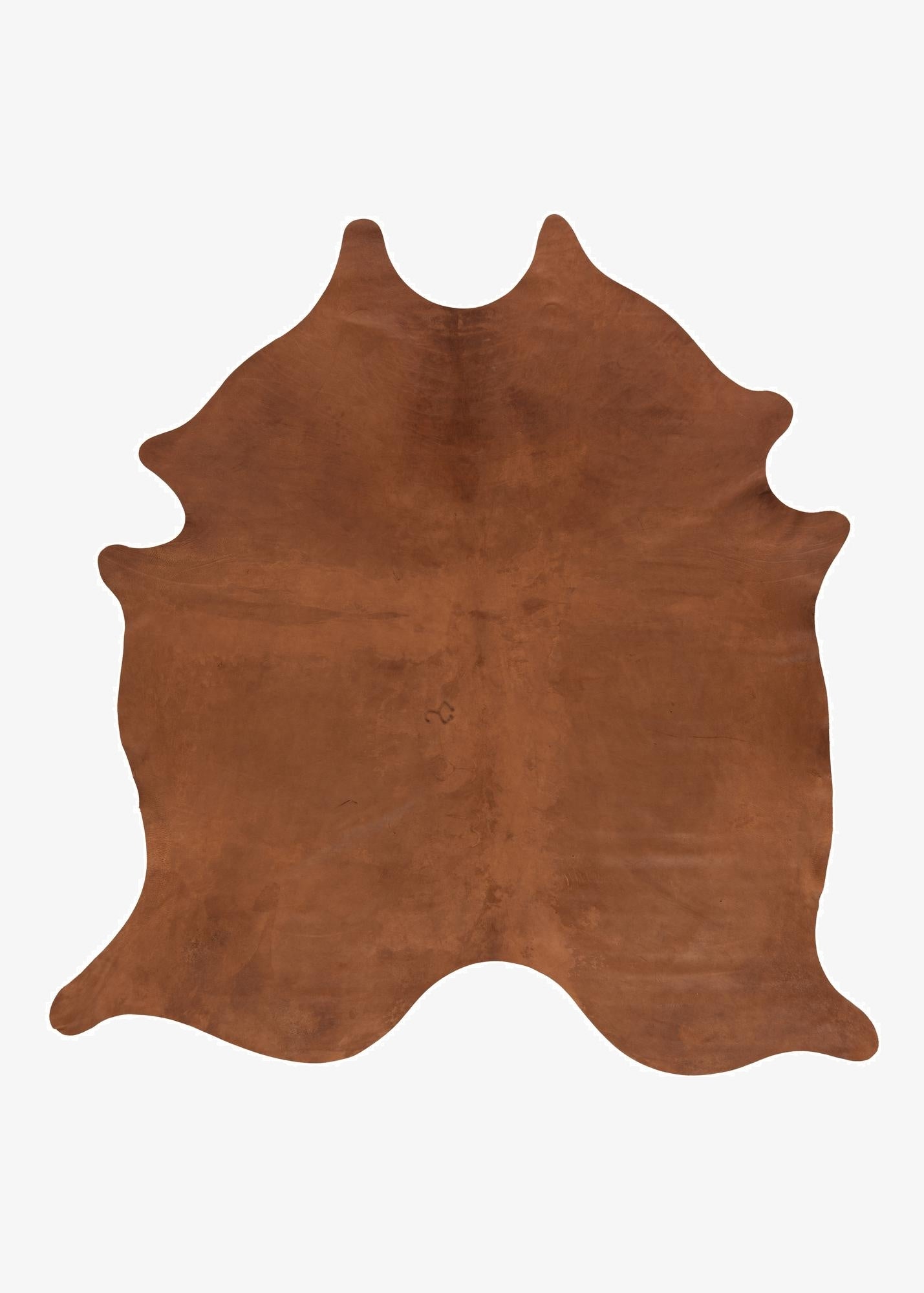 7' 2 x 7' 7 Cowhide Leather Square Rug