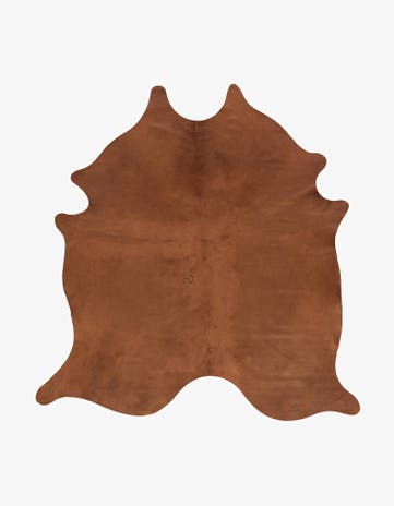 7' 2 x 7' 7 Cowhide Leather Square Rug