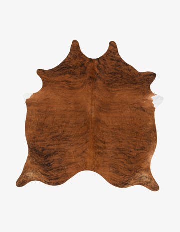 6' 1 x 6' 3 Cowhide Leather Square Rug