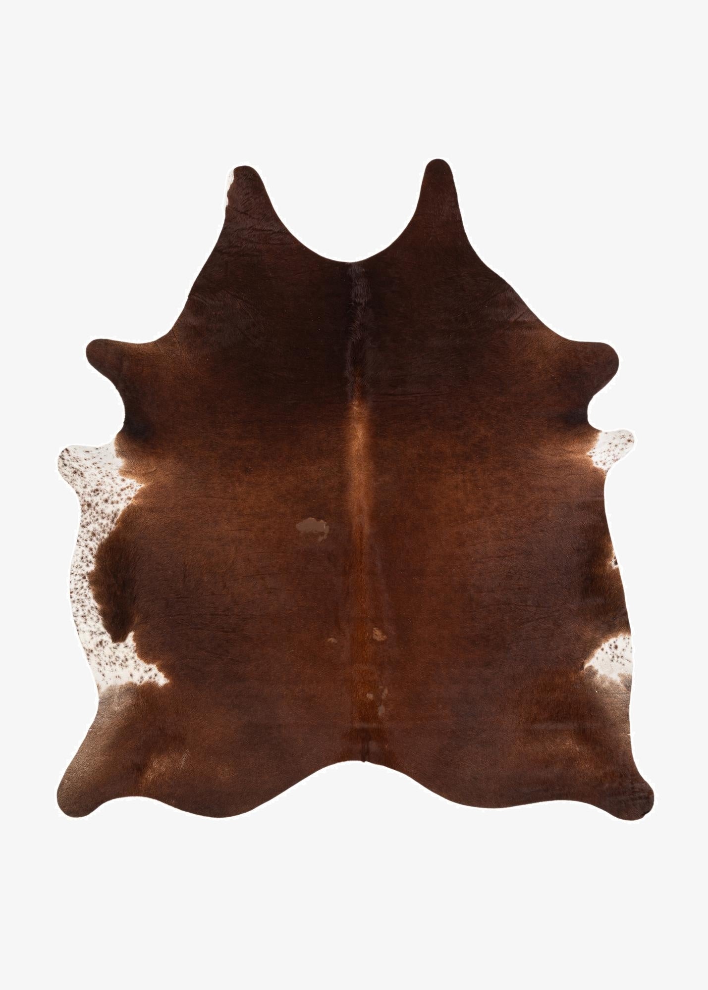 6' 7 x 7' 3 Cowhide Leather Square Rug