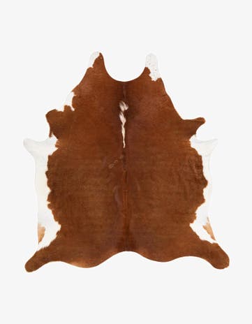 6' 4 x 6' 5 Cowhide Leather Square Rug
