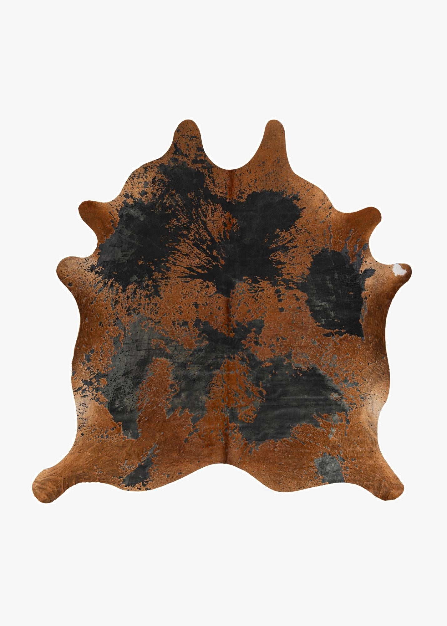 7' 8 x 7' 8 Cowhide Leather Square Rug