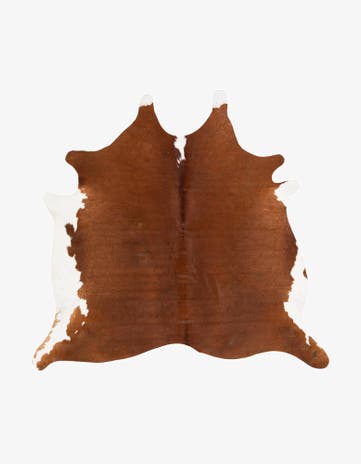 6' 2 x 6' 8 Cowhide Leather Square Rug