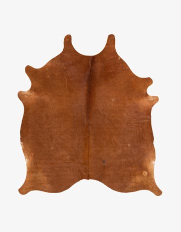 6' 5 x 7' 2 Cowhide Leather Square Rug