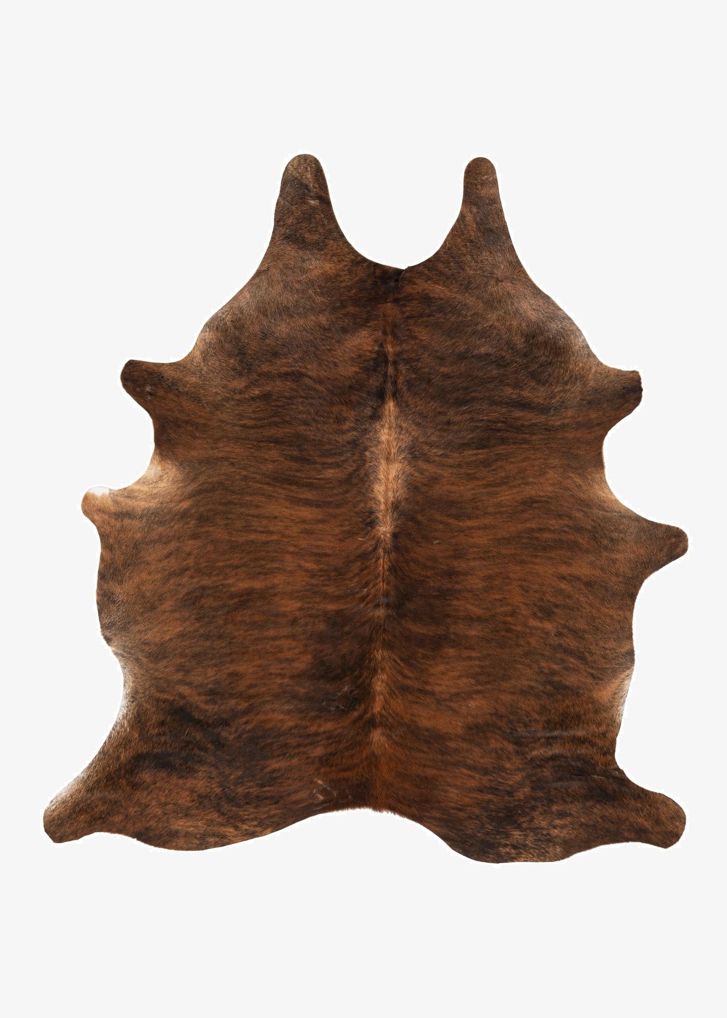 5' 8 x 6' 2 Cowhide Leather Square Rug