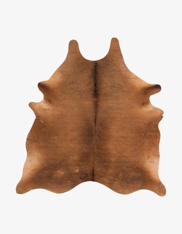 6' 5 x 6' 8 Cowhide Leather Square Rug