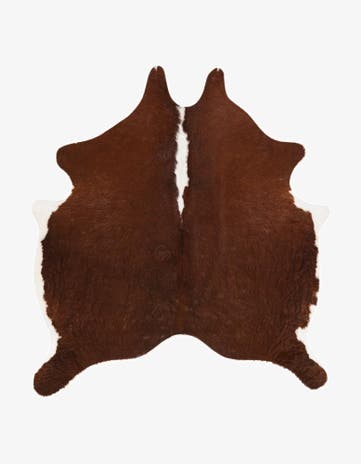 6' 1 x 6' 1 Cowhide Leather Square Rug