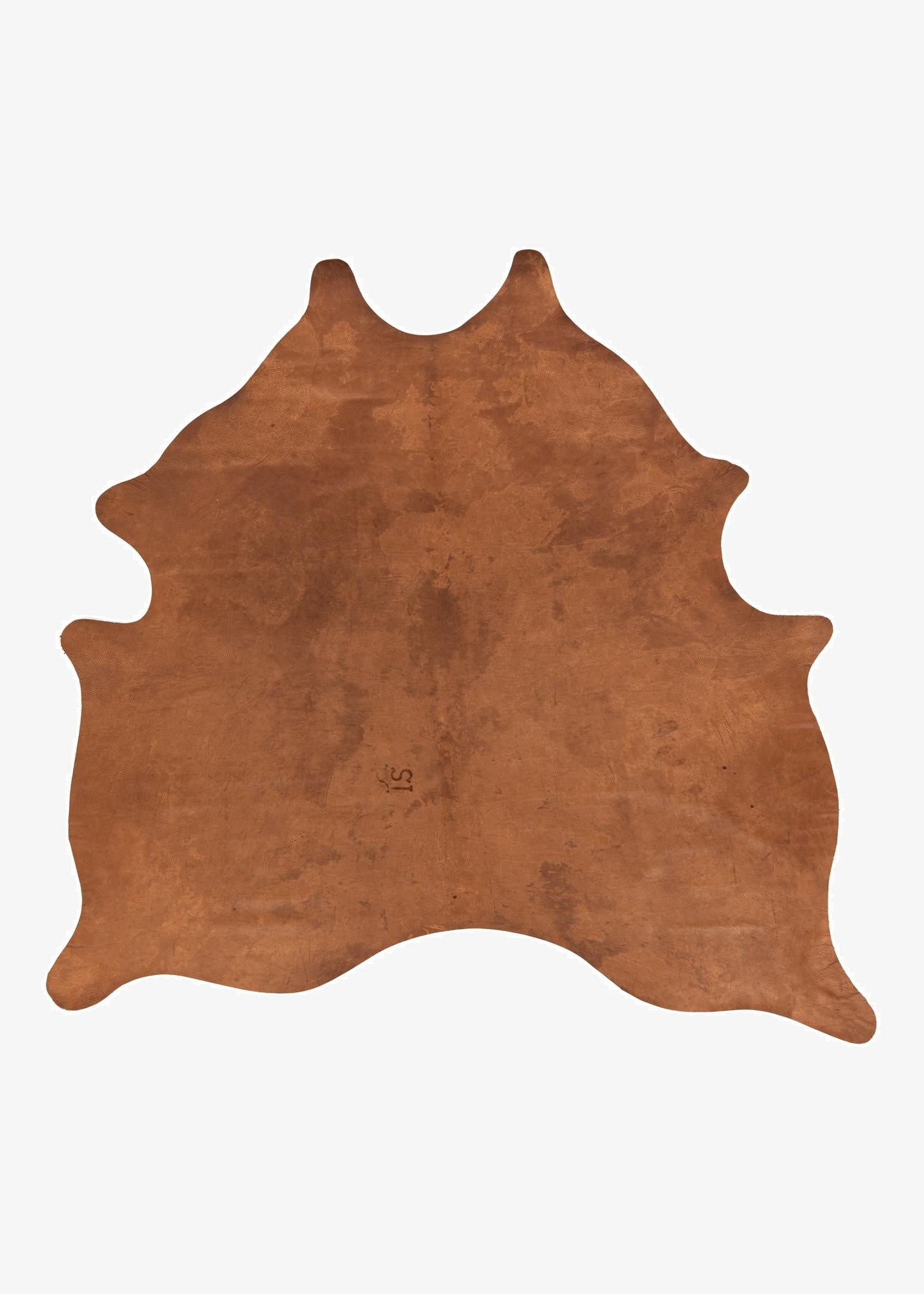 6' 5 x 6' 10 Cowhide Leather Square Rug