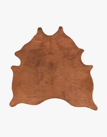 6' 5 x 6' 10 Cowhide Leather Square Rug