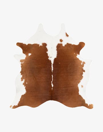 6' 2 x 6' 2 Cowhide Leather Square Rug