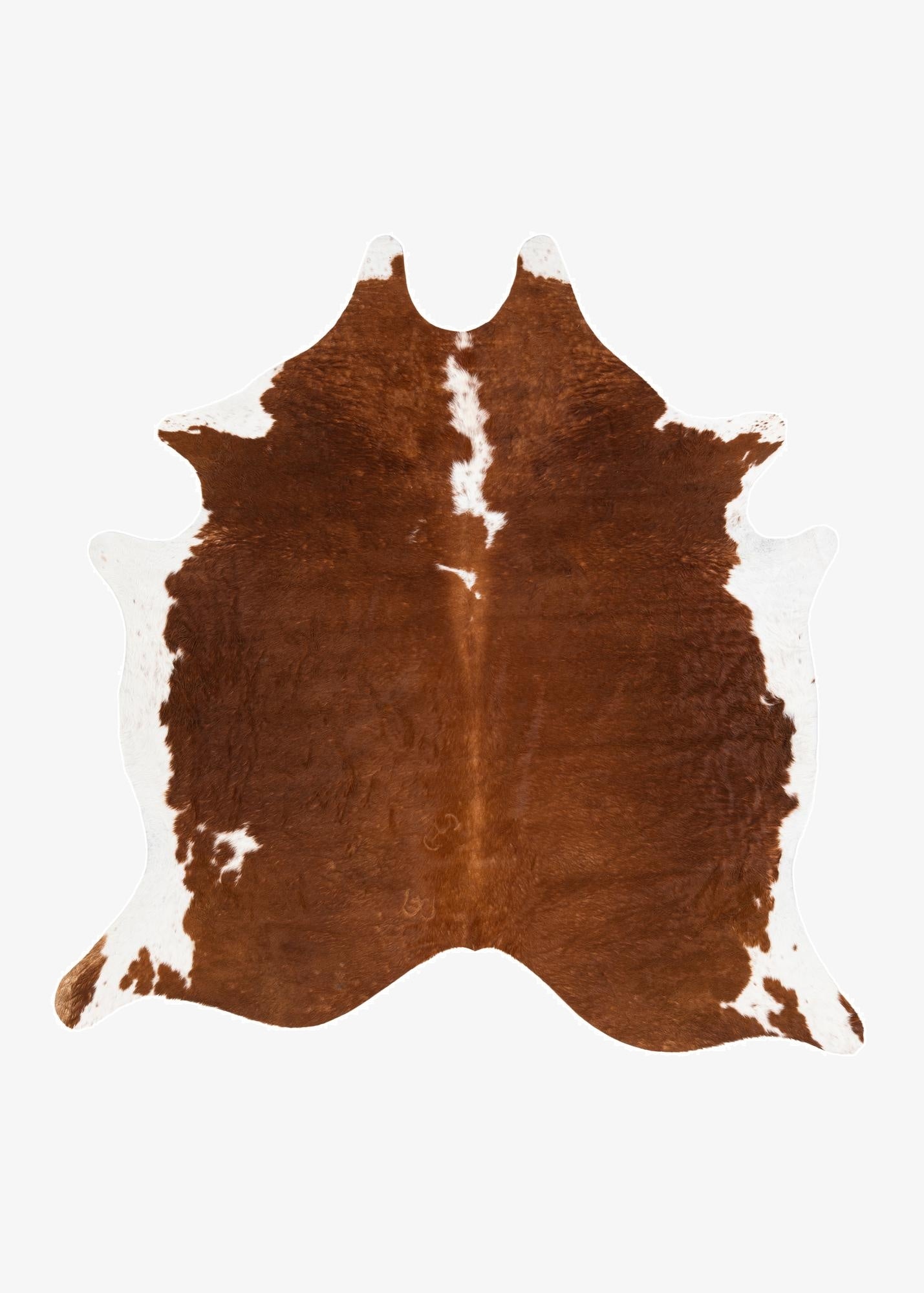 6' 11 x 7' 1 Cowhide Leather Square Rug