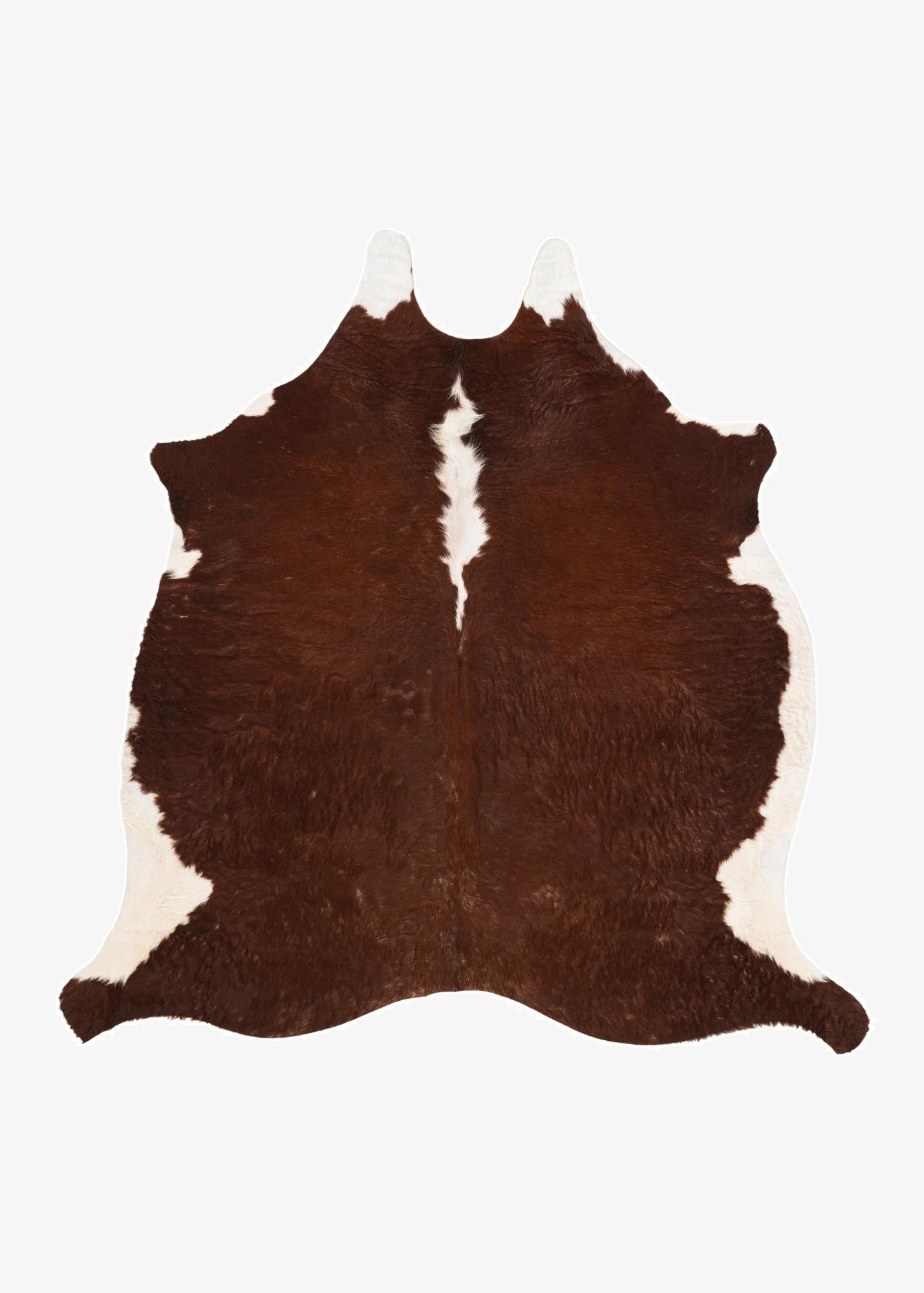 5' 5 x 5' 7 Cowhide Leather Square Rug