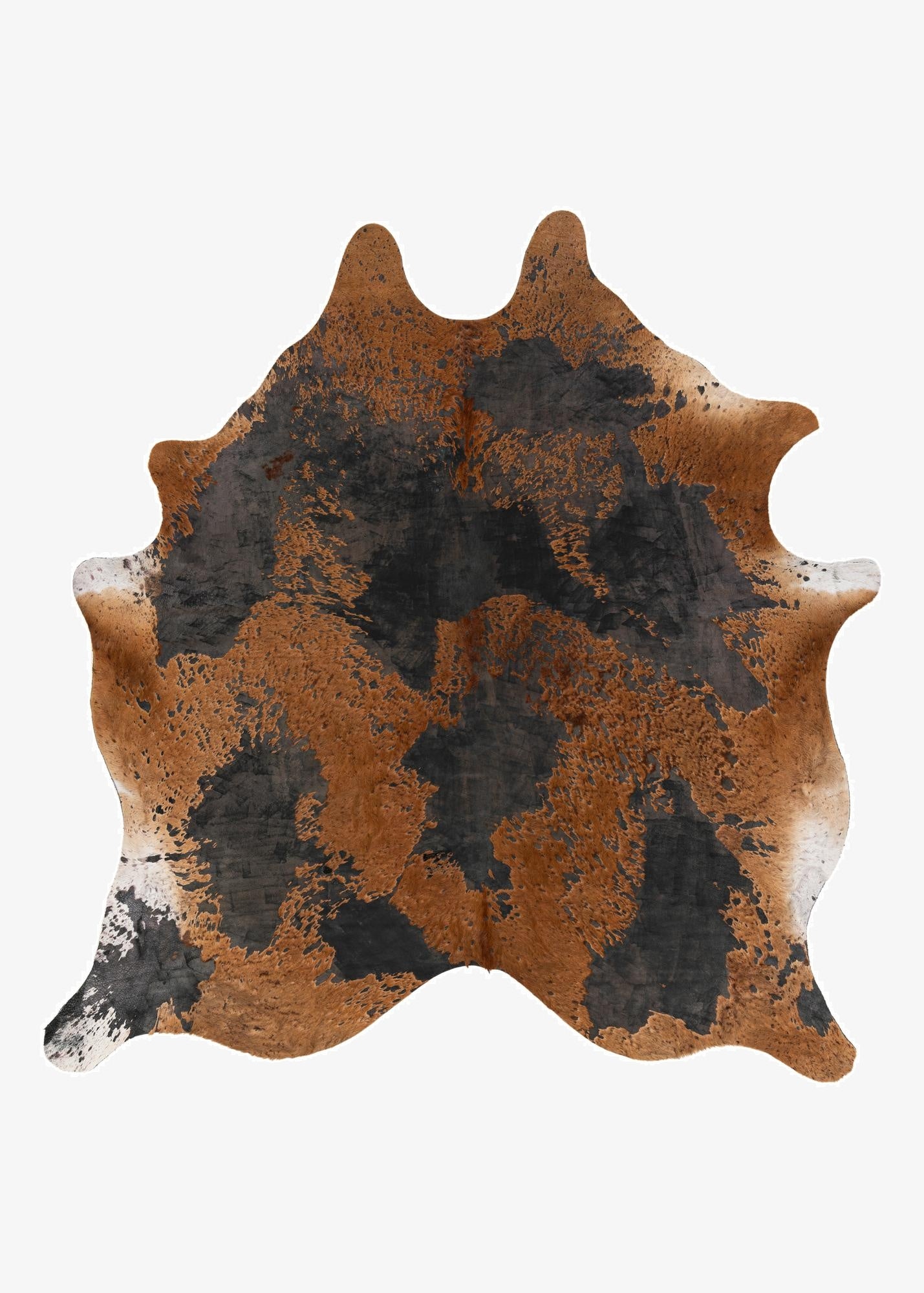 7' 3 x 7' 8 Cowhide Leather Square Rug