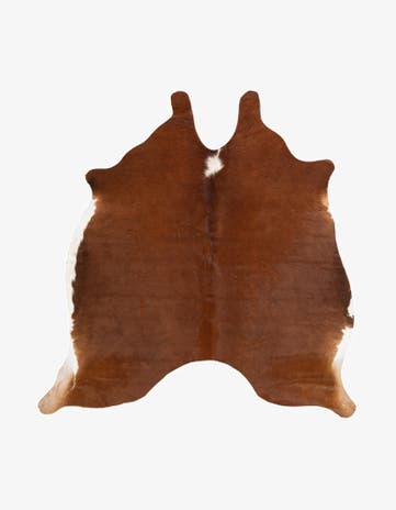 5' 5 x 5' 5 Cowhide Leather Square Rug