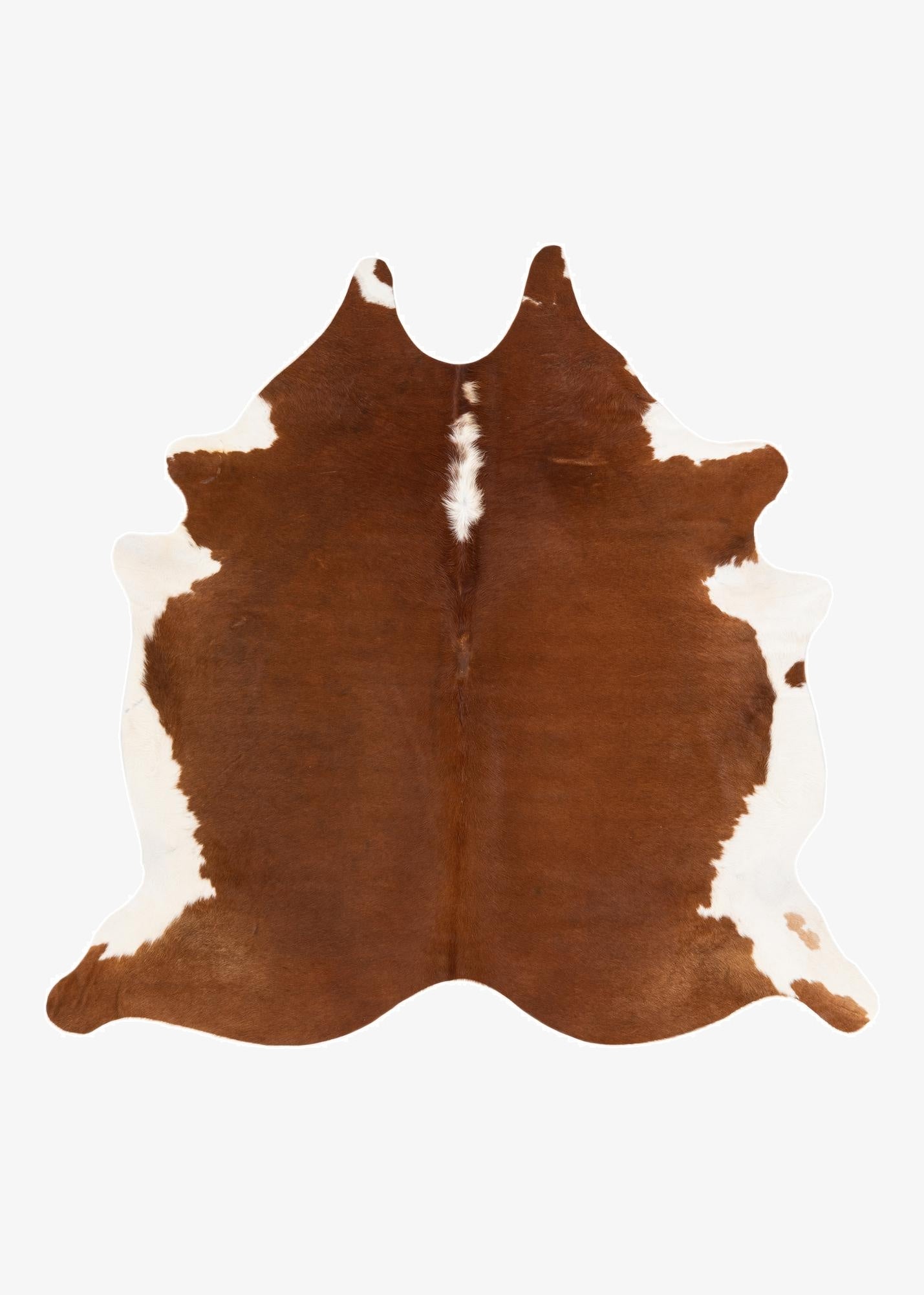6' x 6' 2 Cowhide Leather Square Rug