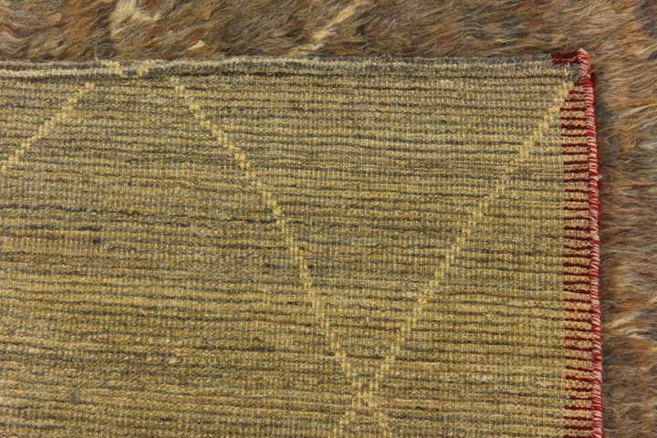 4' 6 x 5' Hand Knotted Darya Wool Square Rug