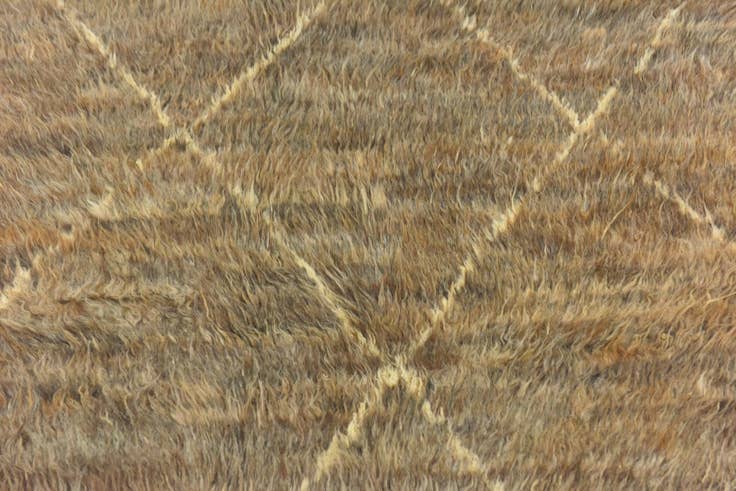 Detail image of 4' 6 x 5' Hand Knotted Darya Wool Square Rug