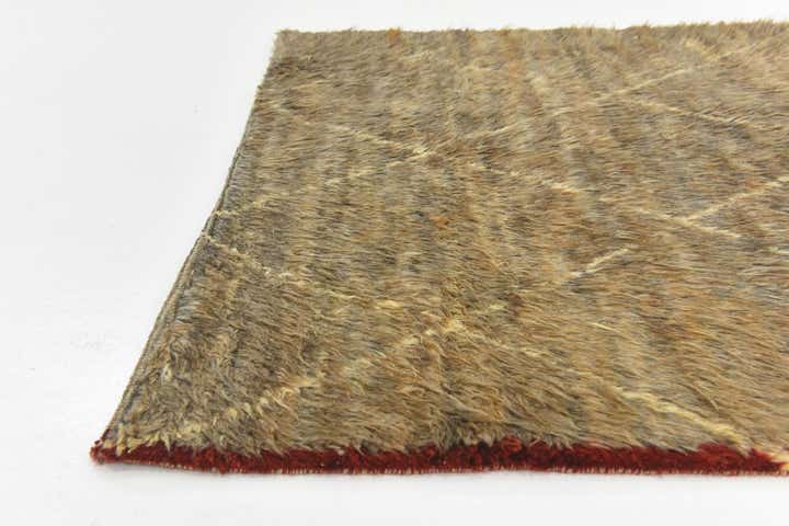 4' 6 x 5' Hand Knotted Darya Wool Square Rug